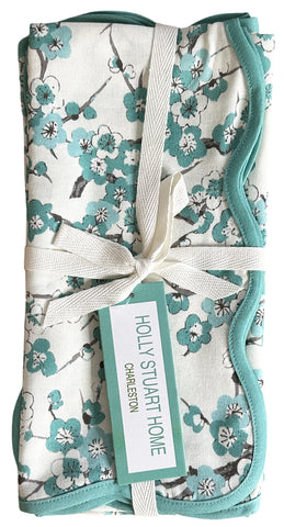 BLOSSOM NAPKIN ~ MID BLUE