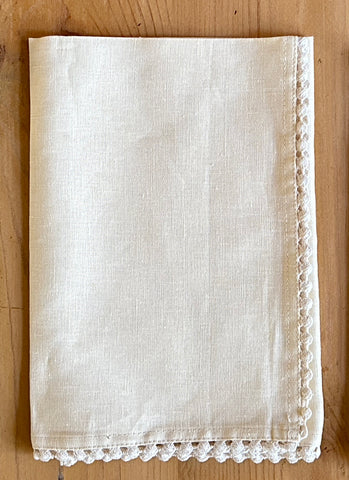 LINEN NAPKIN ~ EGGSHELL