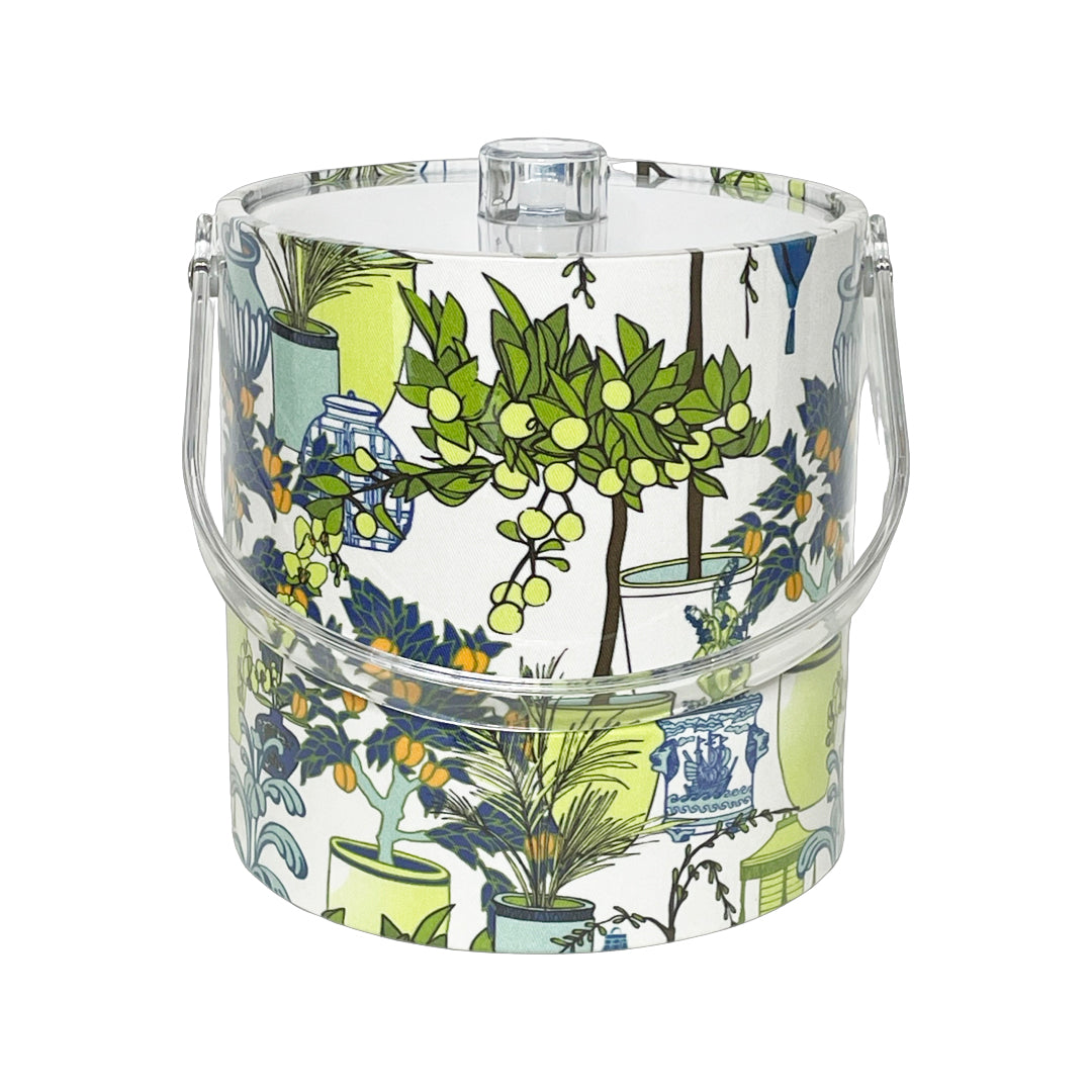 ICE BUCKET COTTON AND QUILL GARDEN WITH ACRYLIC HANDLE