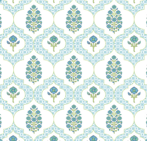INDIENNES MAHJONG AND GAME TABLECLOTH ~ BLUE