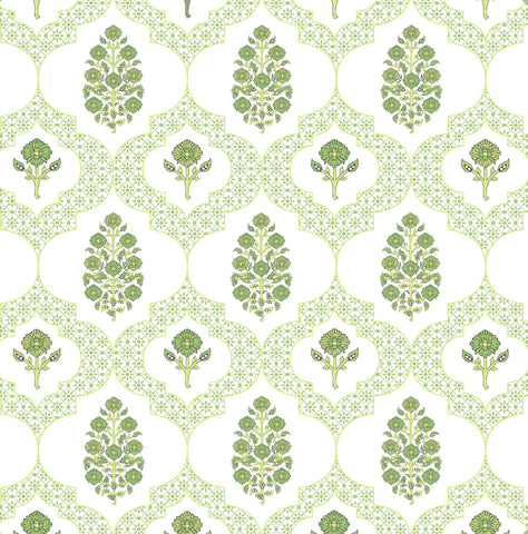INDIENNES MAHJONG AND GAME TABLECLOTH ~ GREEN