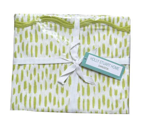 MAHJONG AND GAME TABLECLOTHS ~ DASH LIME