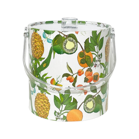 ICE BUCKET COTTON AND QUILL PINEAPPLE WITH ACRYLIC HANDLE