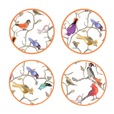 COASTER SET OF 4 DANA GIBSON AUDUBON RETAIL