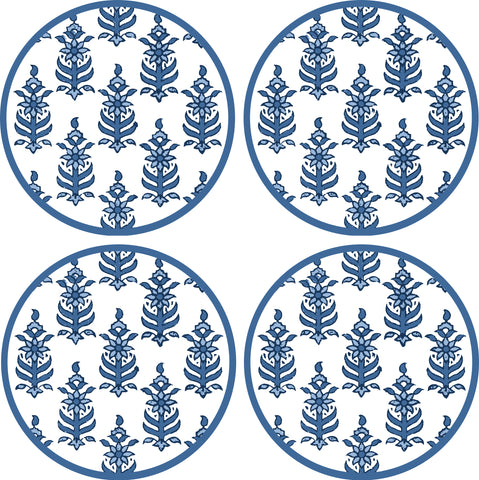 COASTER SET OF 4 ~ RAJ ~ 5 COLORS